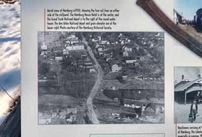 Trains to Hamburg: The Village with Two Railroads Marker — top far left image image. Click for full size.