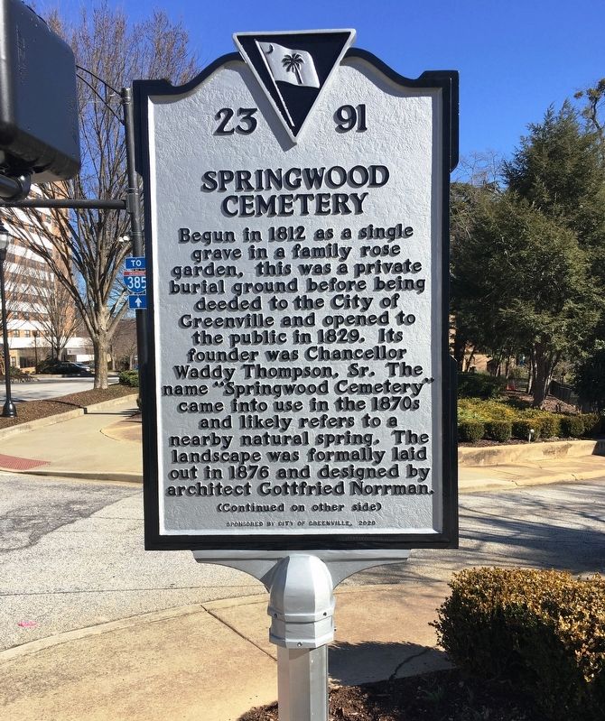 Springwood Cemetery Marker image. Click for full size.