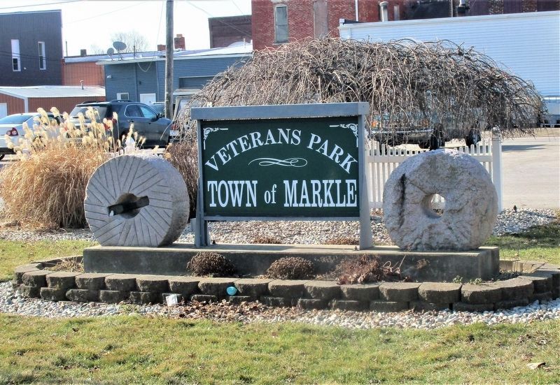 Veterans Park signage image. Click for full size.