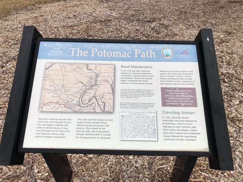 The Potomac Path Marker image. Click for full size.