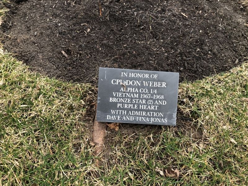 Cpl Don Weber Marker image. Click for full size.