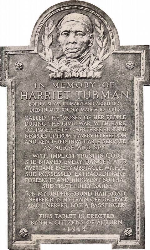 Harriet Tubman Tablet image. Click for full size.