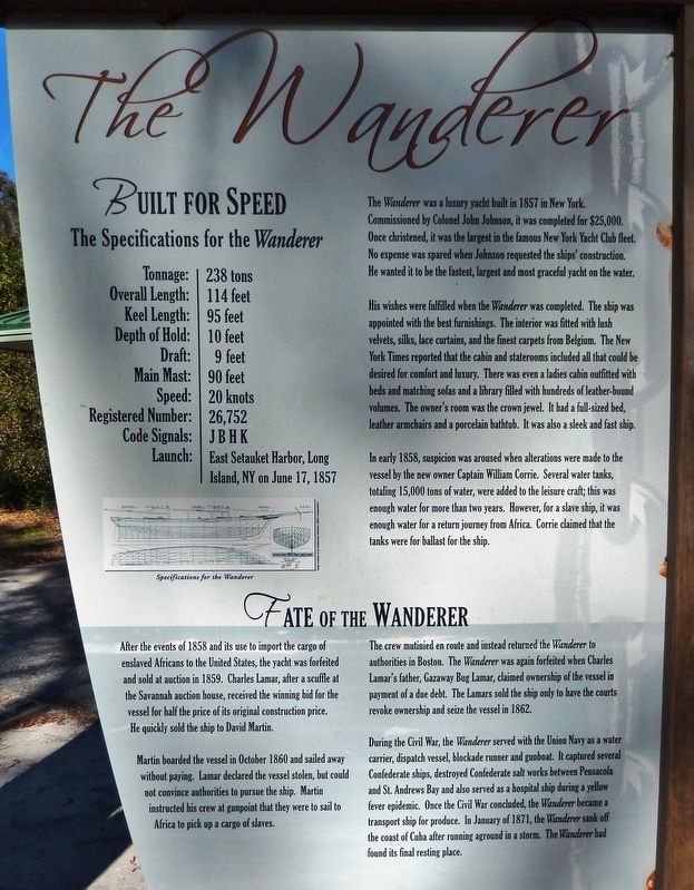<i>The Wanderer</i> — Built For Speed Marker image. Click for full size.