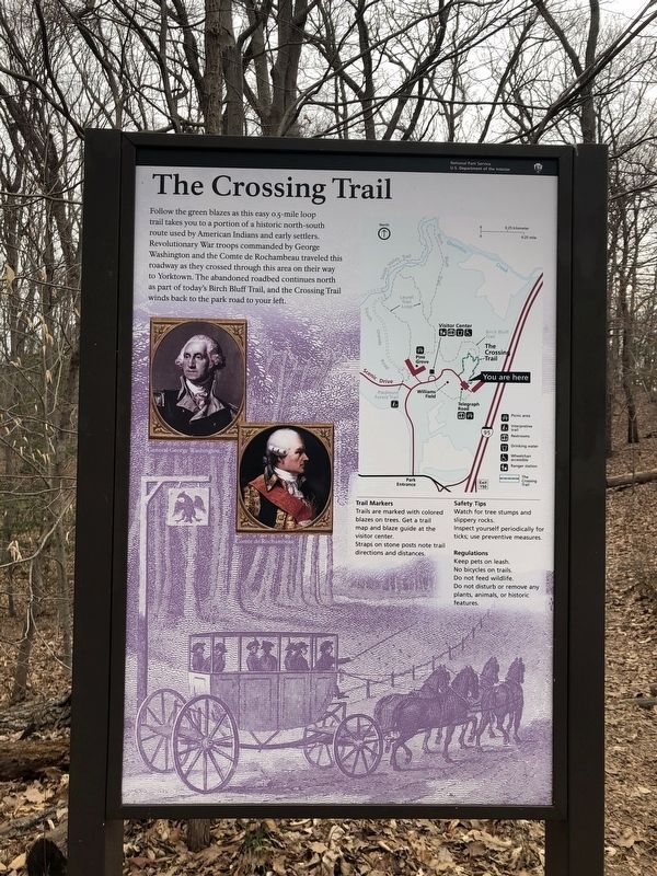 The Crossing Trail Marker. Click for full size. The Crossing Trail Marker image. Click for full size.