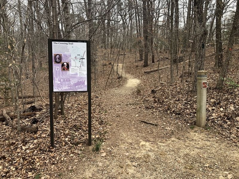 The Crossing Trail Marker. Click for full size. The Crossing Trail Marker image. Click for full size.