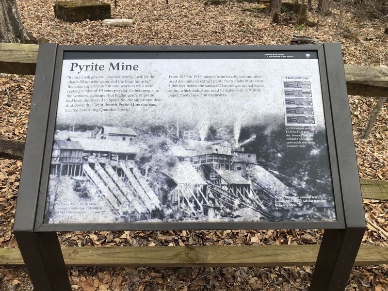 Pyrite Mine Marker image. Click for full size.