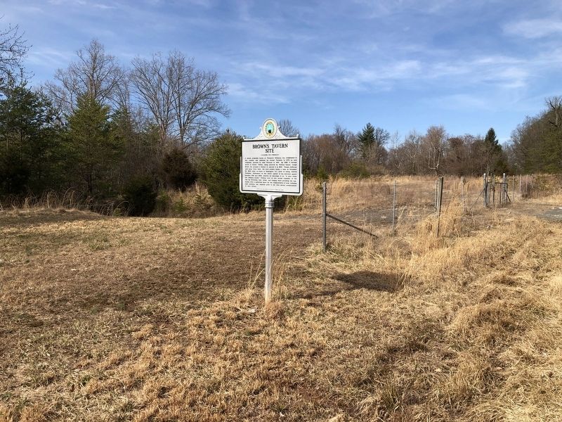 Brown's Tavern Site Marker image. Click for full size.