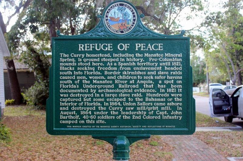 Refuge of Peace Marker side of marker image. Click for full size.