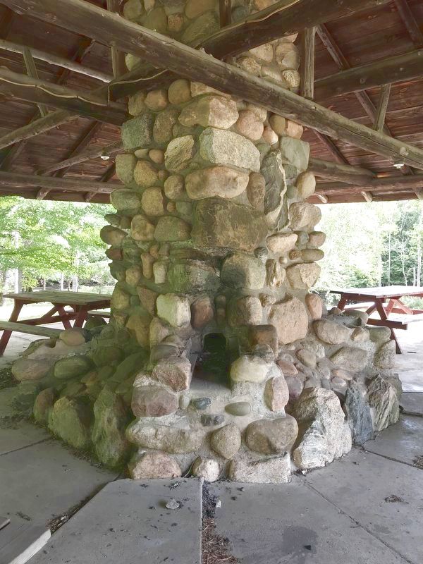 The Stone Chimney and One of the Four Ovens under the Cleveland Park Pavilion image. Click for full size.