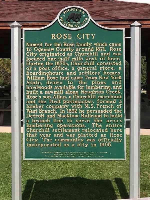 Rose City Marker image. Click for full size.