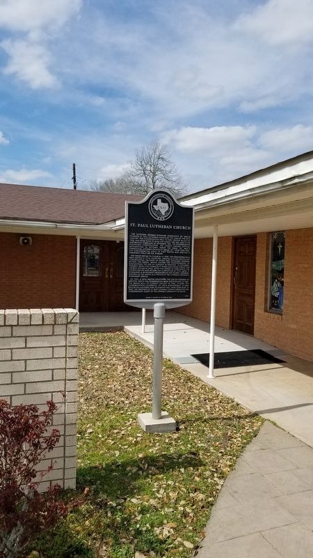 St. Paul Lutheran Church Marker. Click for full size. St. Paul Lutheran Church Marker image. Click for full size.