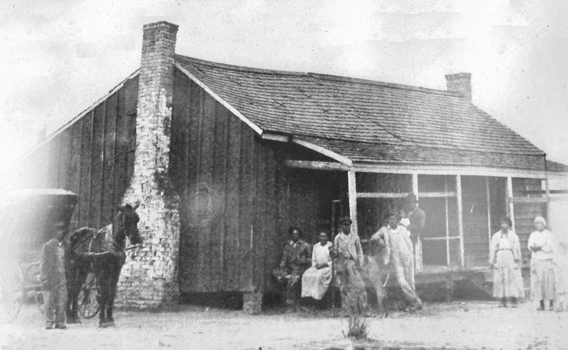 Marker detail: African American Home in the Rural South, about 1912 image. Click for full size.