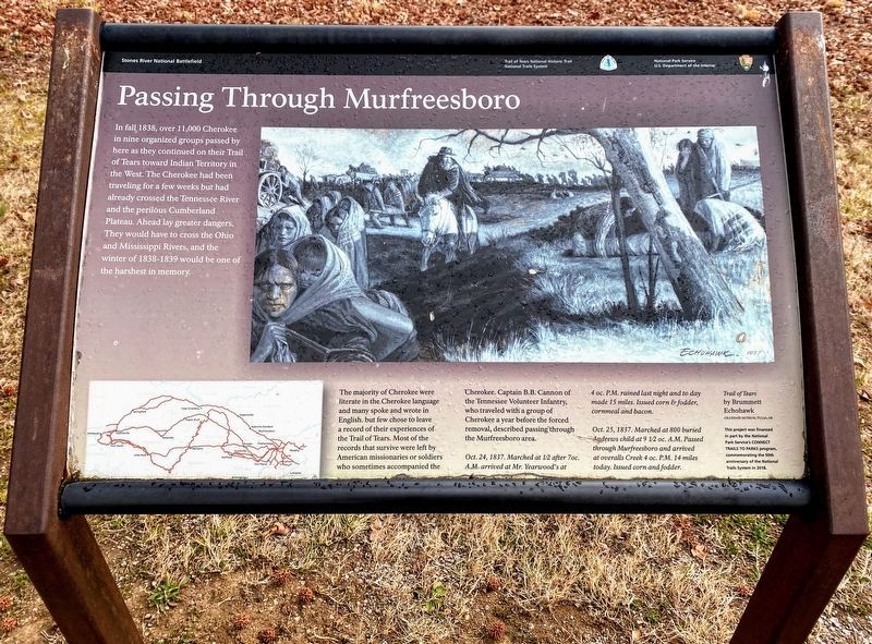Passing Through Murfreesboro Marker image. Click for full size.