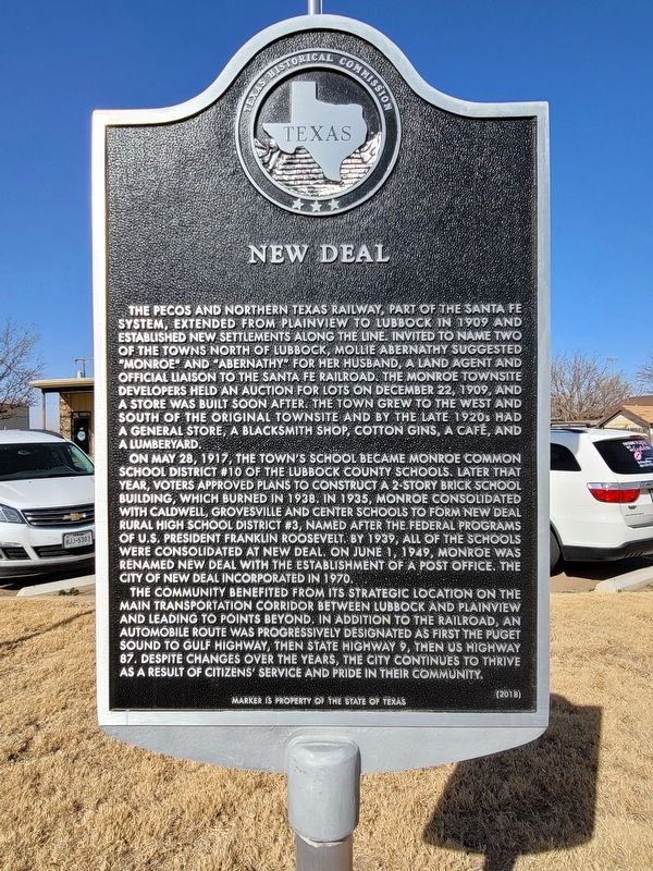 New Deal Marker image. Click for full size.
