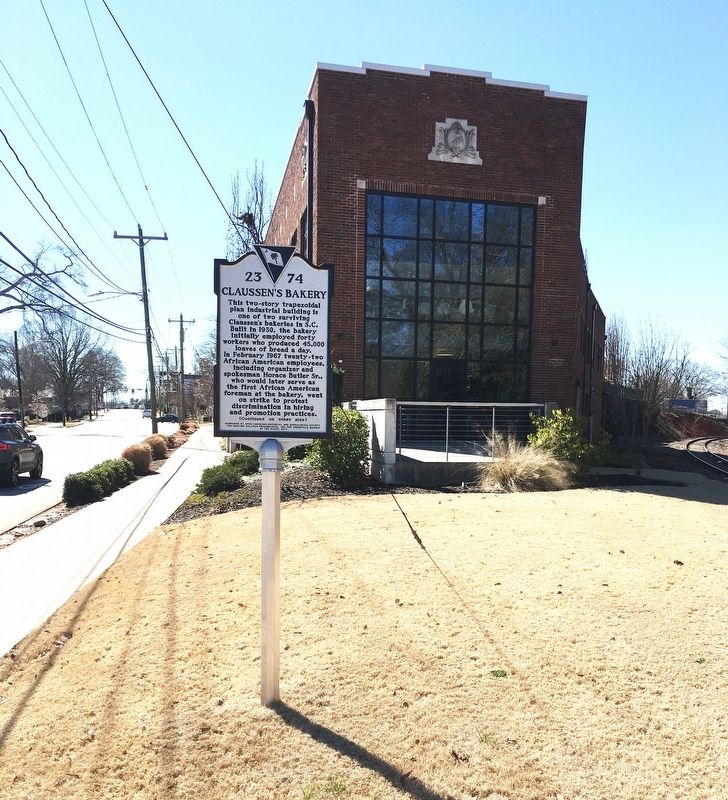 Claussen’s Bakery Marker. Click for full size. Claussen’s Bakery Marker image. Click for full size.