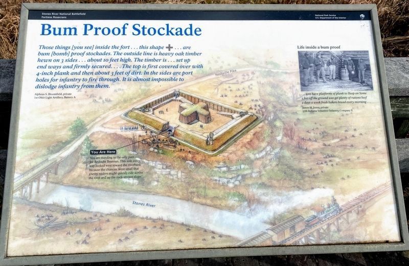 Bum Proof Stockade Marker image. Click for full size.