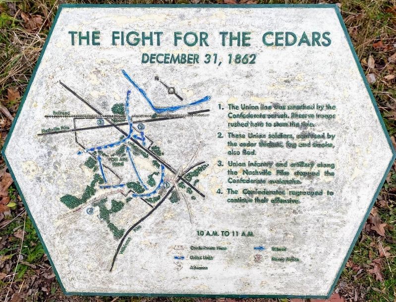 The Fight for the Cedars Marker image. Click for full size.