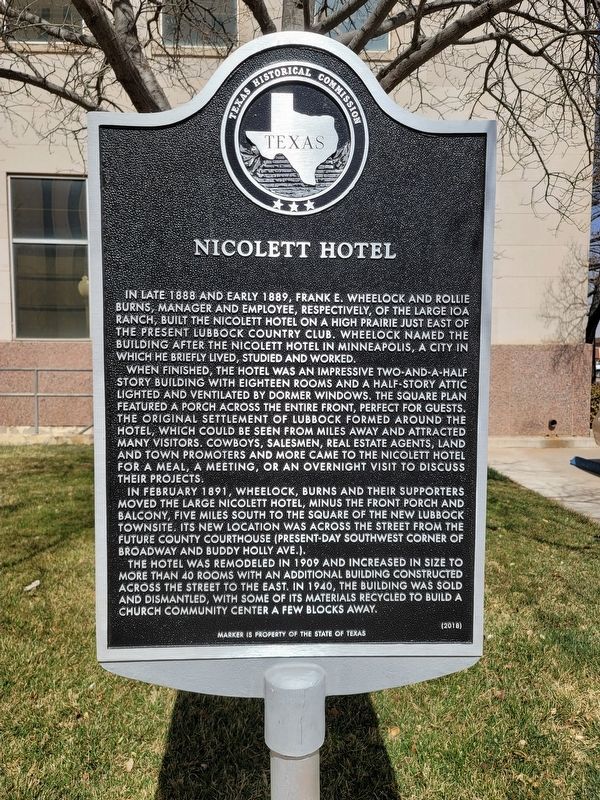 Nicolett Hotel Marker image. Click for full size.