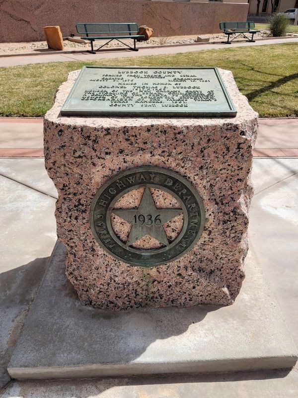 Lubbock County Marker image. Click for full size.