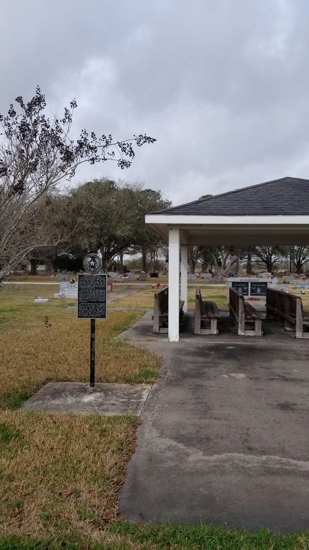 Midfield Cemetery and Marker. Click for full size. Midfield Cemetery and Marker image. Click for full size.