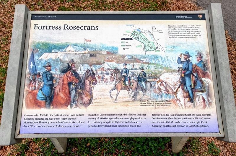 Fortress Rosecrans Marker image. Click for full size.