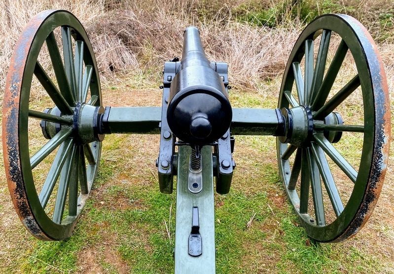 Reproduction Parrott Rifle next to the marker image. Click for full size.