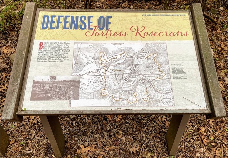 Defense of Fortress Rosecrans Marker image. Click for full size.