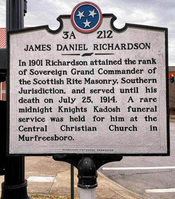 James Daniel Richardson Marker (Side 2) image. Click for full size.