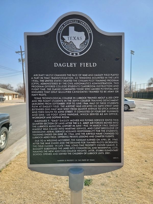 Dagley Field Marker image. Click for full size.