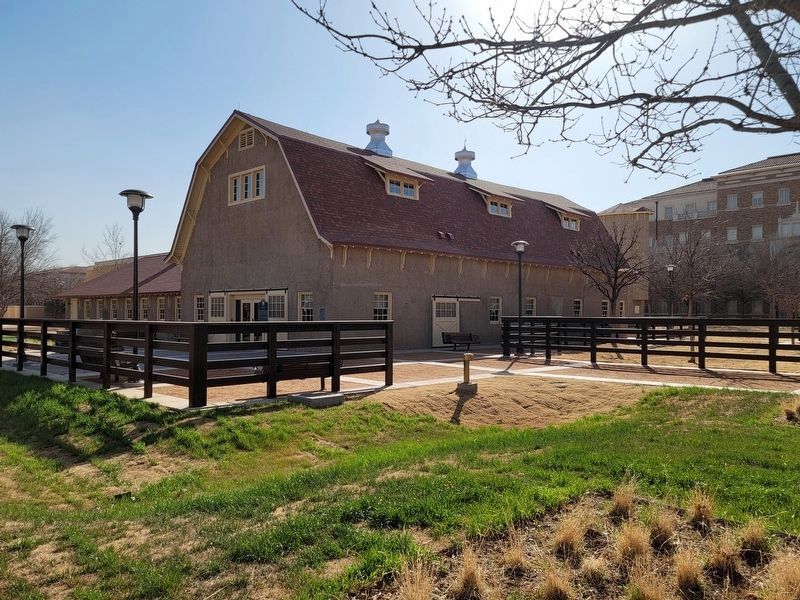 Texas Tech University Dairy Barn and Marker image. Click for full size.