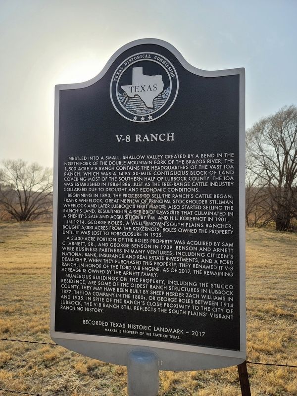 V-8 Ranch Marker image. Click for full size.