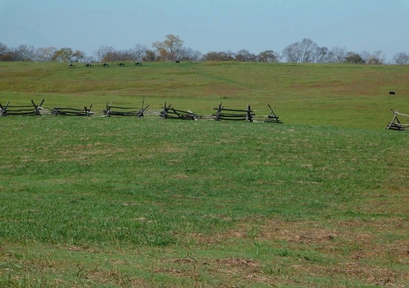 Confederate Artillery Position on Schoolhouse Ridge North image. Click for full size.
