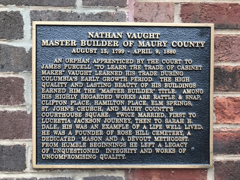 Nathan Vaught Marker image. Click for full size.
