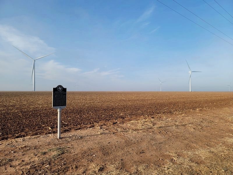 Wind Farm and Farmer Community Marker image. Click for full size.