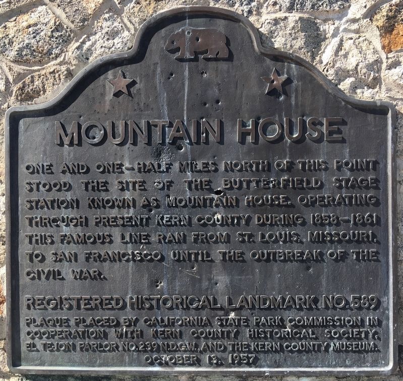 Mountain House Marker image. Click for full size.