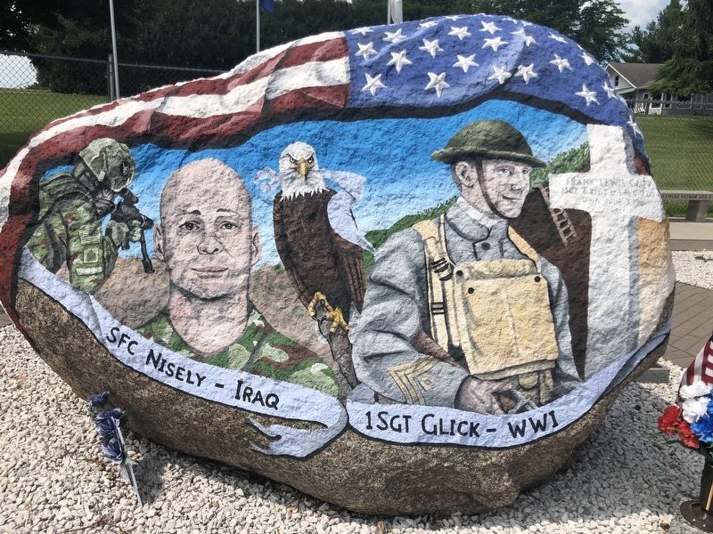 Marshalltown Freedom Rock Memorial East Side. Click for full size. Marshalltown Freedom Rock Memorial East Side image. Click for full size.