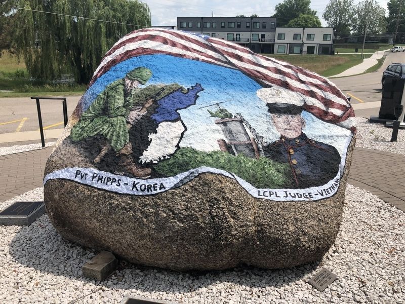 Marshalltown Freedom Rock Memorial South Side image. Click for full size.