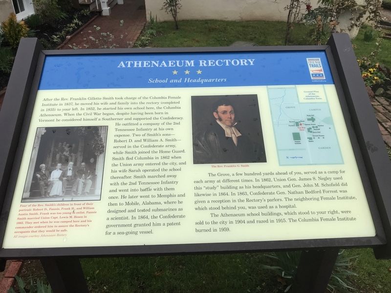 Athenaeum Rectory Marker image. Click for full size.