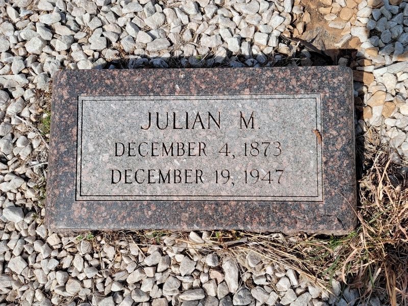 Julian M. Bassett grave marker. Click for full size. Julian M. Bassett grave marker image. Click for full size.