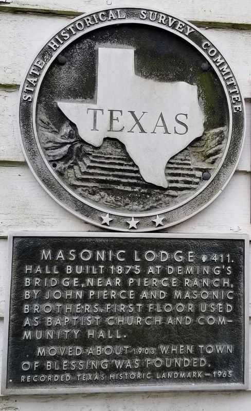 Masonic Lodge #411 Marker. Click for full size. Masonic Lodge #411 Marker image. Click for full size.