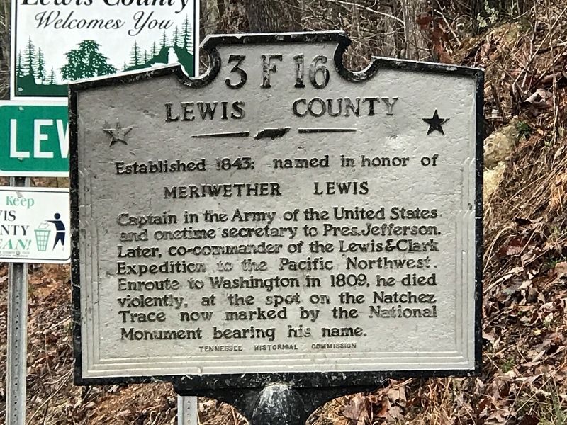 Lewis County Marker image. Click for full size.