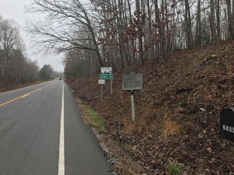Hickman County / Lewis County Marker image. Click for full size.