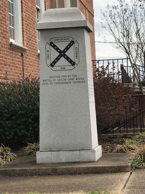 North face of Hardin County Confederate Memorial. Click for full size. North face of Hardin County Confederate Memorial image. Click for full size.