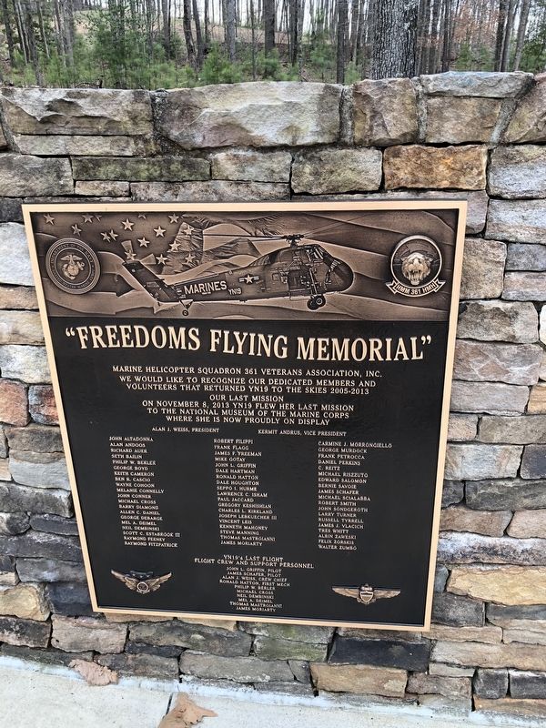 "Freedoms Flying Memorial" Marker. Click for full size. "Freedoms Flying Memorial" Marker image. Click for full size.