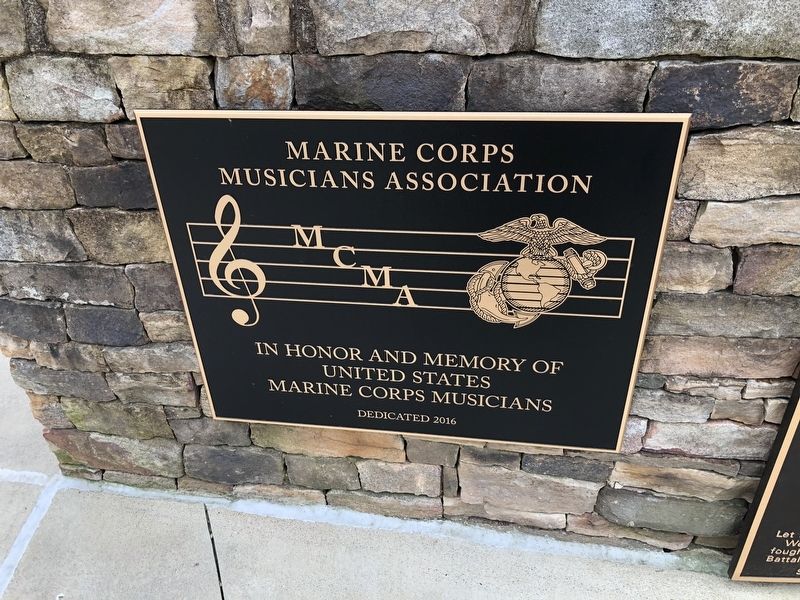 Marine Corps Musicians Association Marker image. Click for full size.