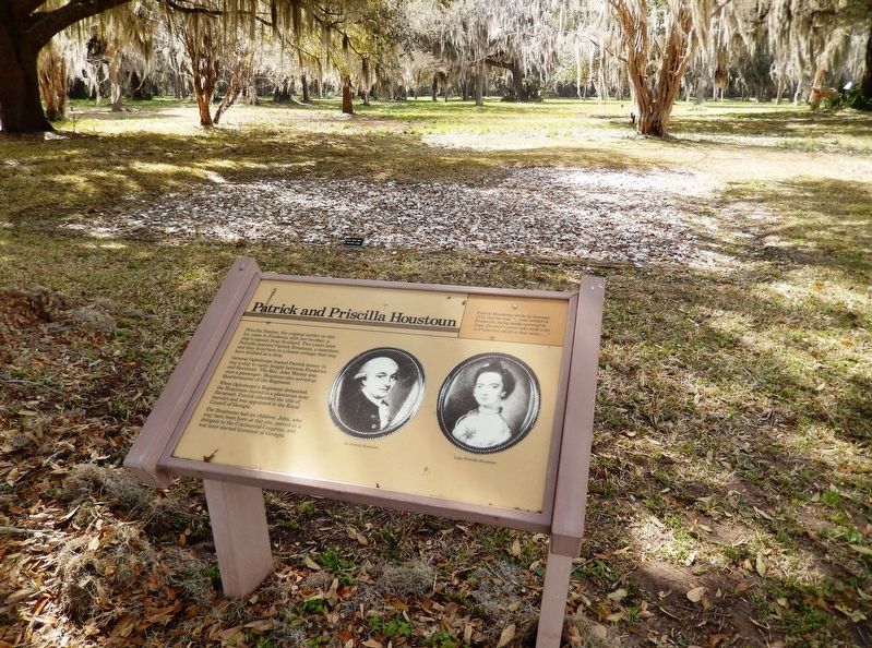 Patrick and Priscilla Houstoun Marker. Click for full size. Patrick and Priscilla Houstoun Marker image. Click for full size.