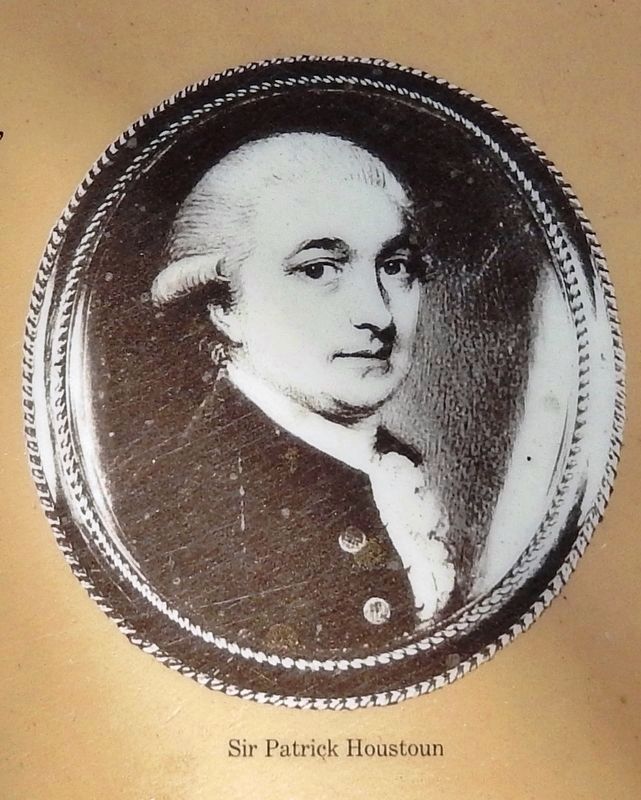 Marker detail: Sir Patrick Houstoun. Click for full size. Marker detail: Sir Patrick Houstoun image. Click for full size.