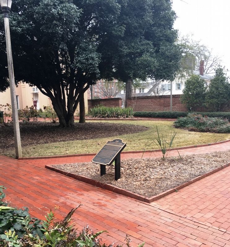 1963 USC Desegregation Commemorative Garden Marker. Click for full size. 1963 USC Desegregation Commemorative Garden Marker image. Click for full size.