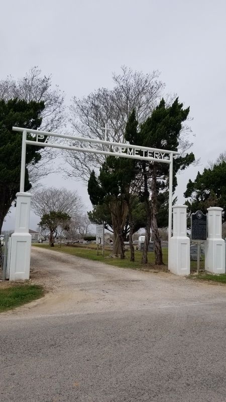 Palacios Cemetery and Marker image. Click for full size.
