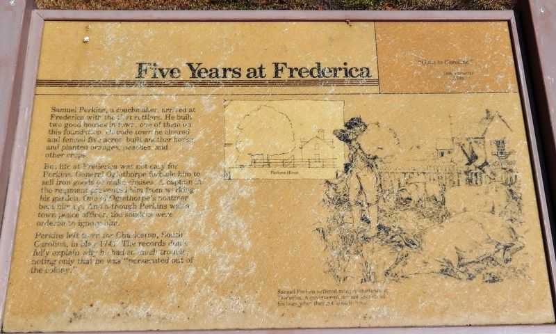Five Years at Frederica Marker image. Click for full size.